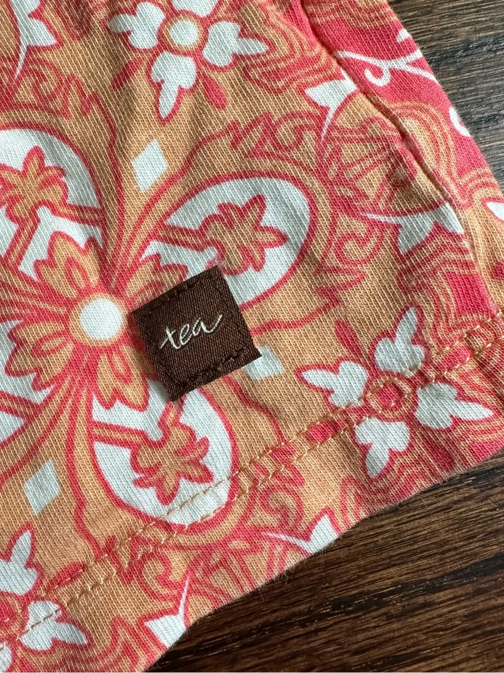 Tea Collection floral medallion print dress, size 6-12Mo